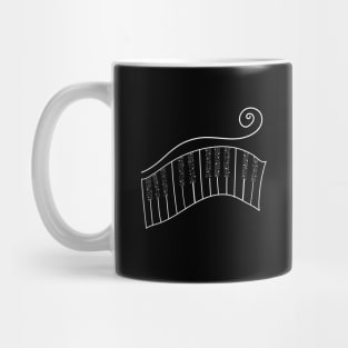 Piano keys Mug